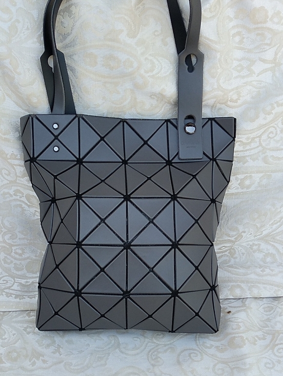 Issey Miyake Handbags - Issey Miyake Geometric Tote in Matte Gray